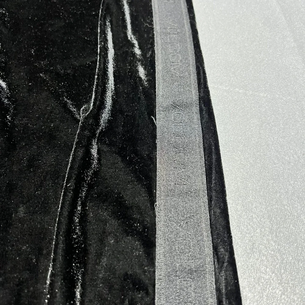 Volcom Mens Black Velvet Track Pants Grey Side Stripe Ankle Zip Small B1141703
